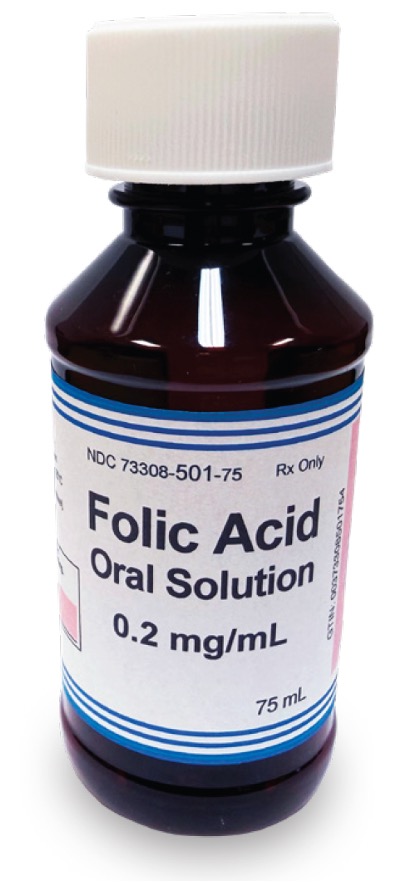 Folic Acid Oral Solution, 0.2mg/mL - Solubiomix available product